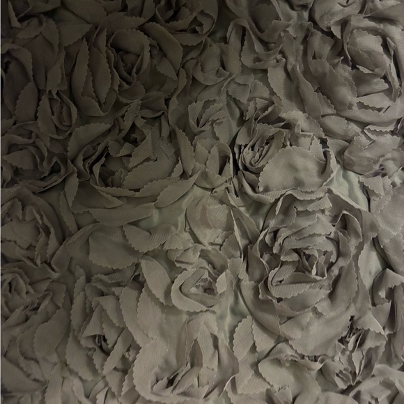 Gray Rose Pattern Throw Pillows - Picture 2 of 3